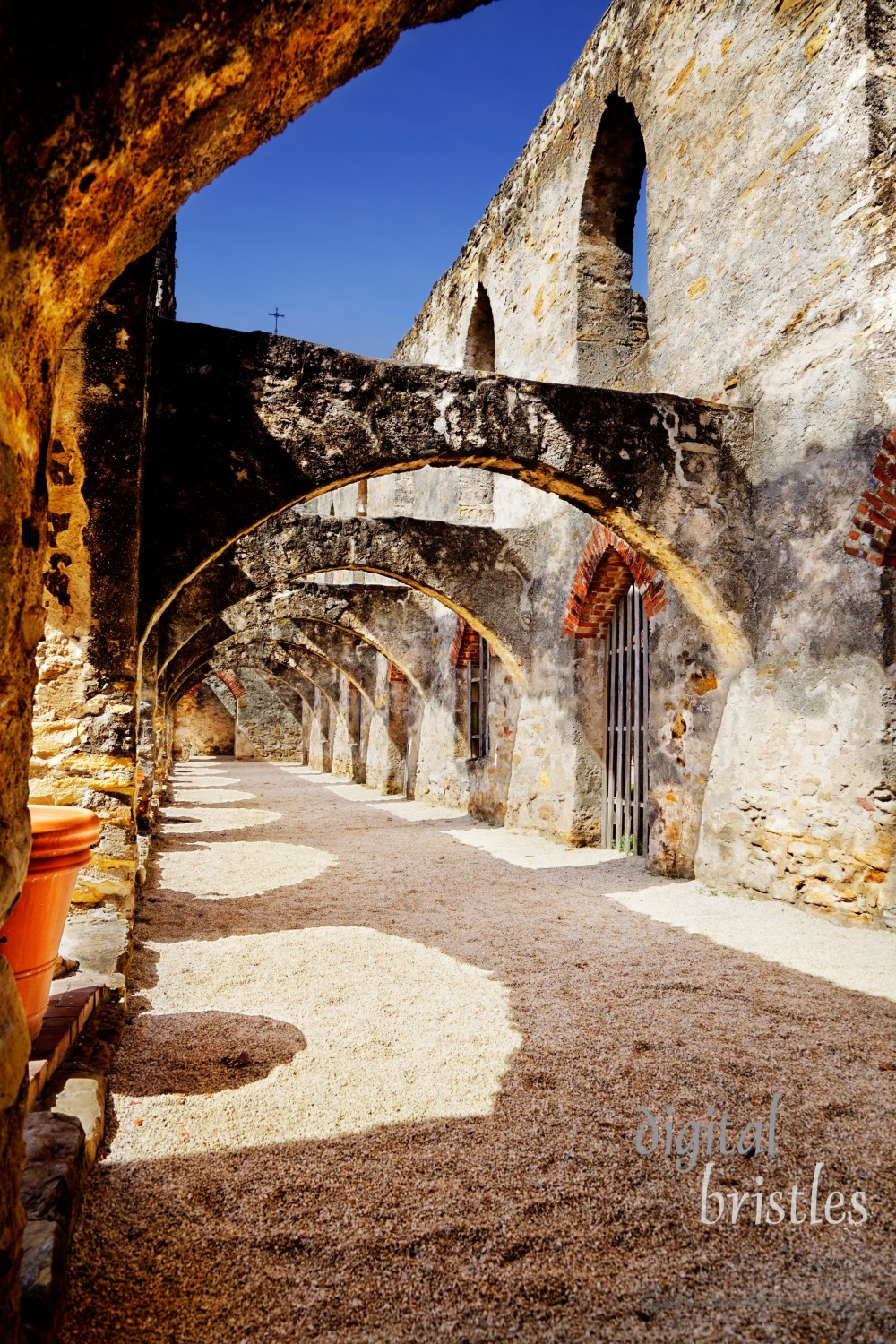 Walkway at the Mission San Jose, San Antonio