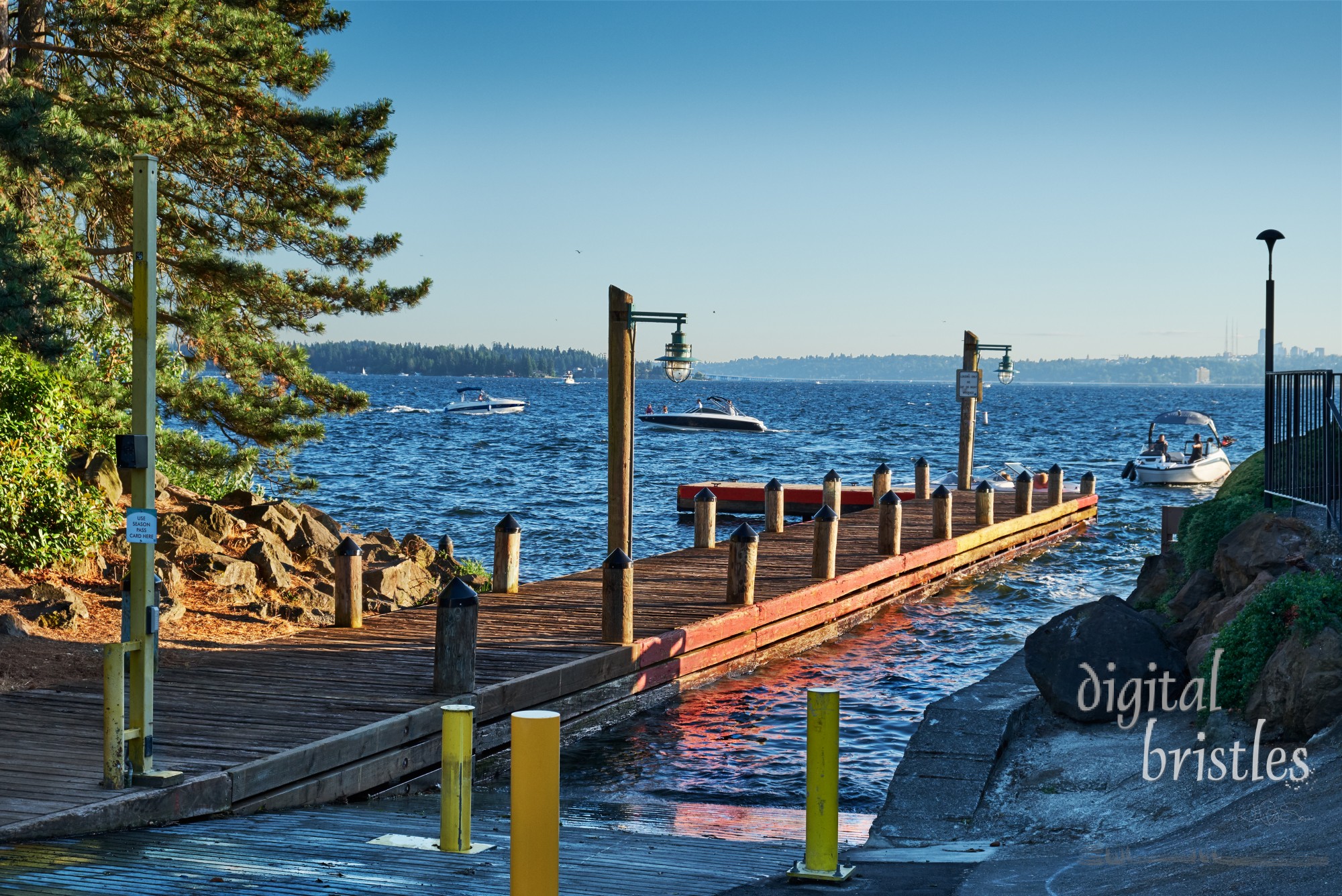 Lake Washington access from Kirkland's public boat launch in Marina Park