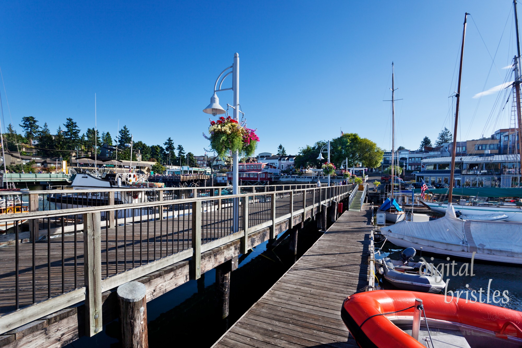 Friday Harbor marina and passenger ferry terminal, San Juan Island, Washington