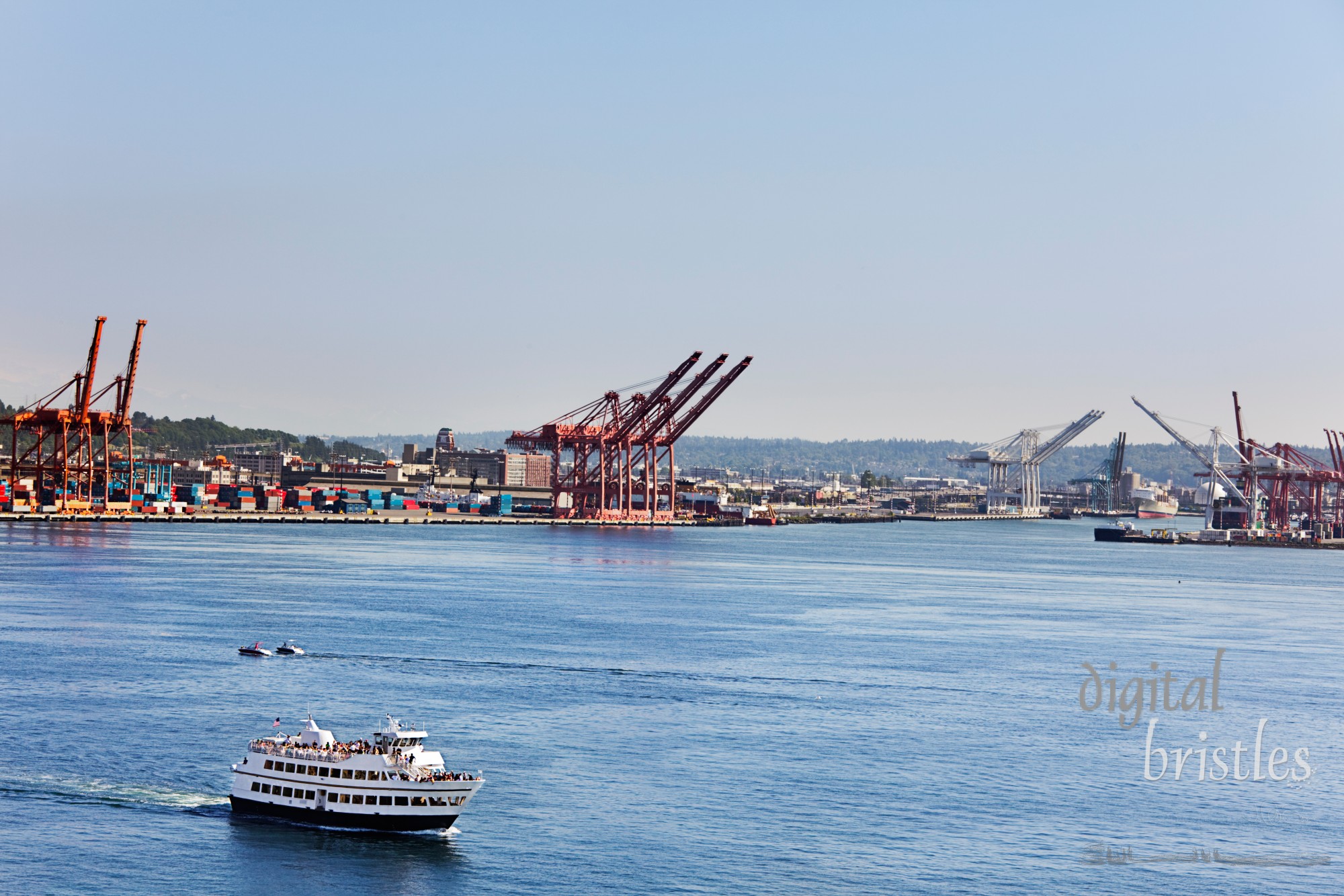 Port of Seattle on a quiet weekend afternoon