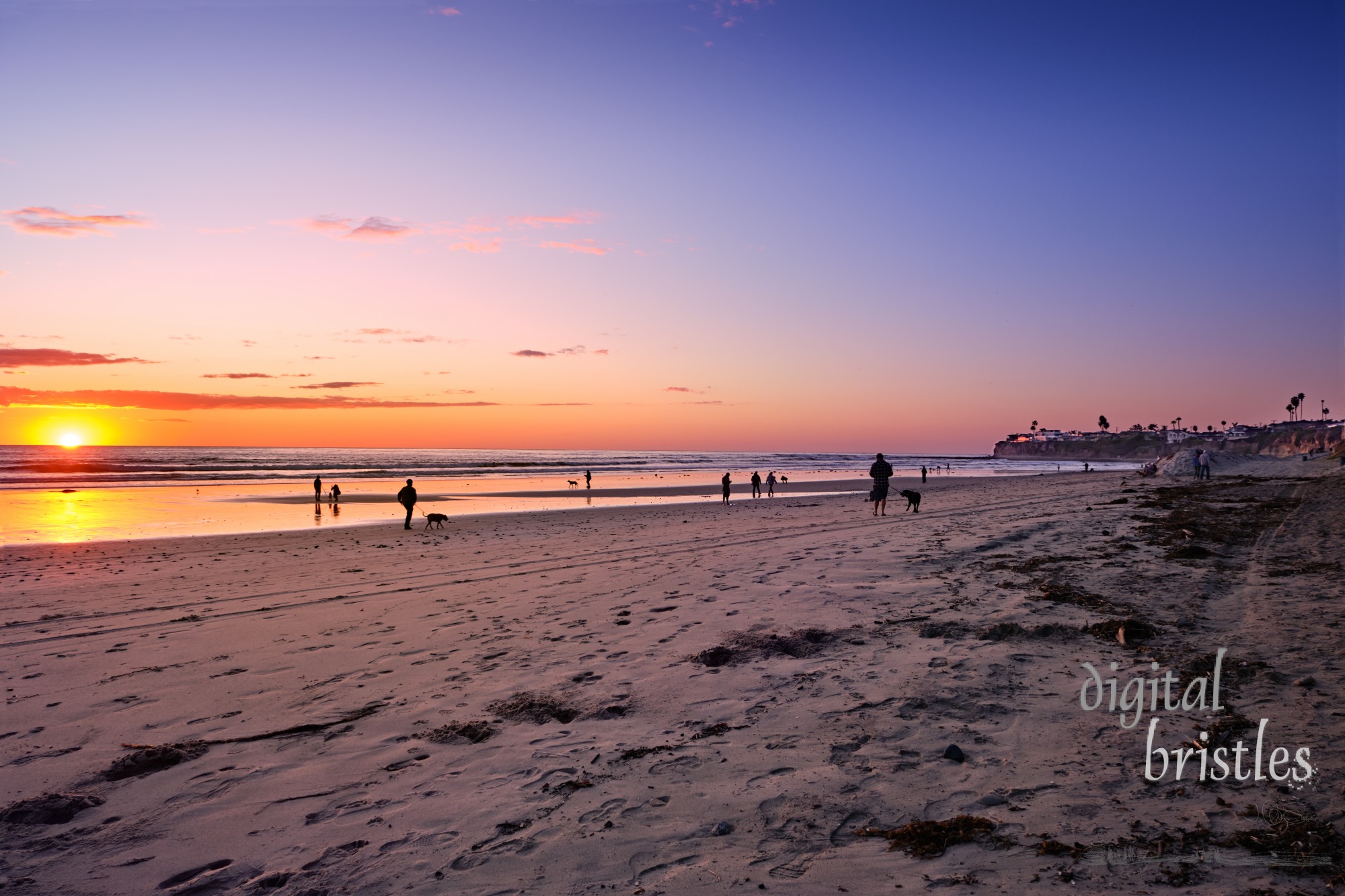 Foggy Beach, north of Pacific Beach, looking towards False Point