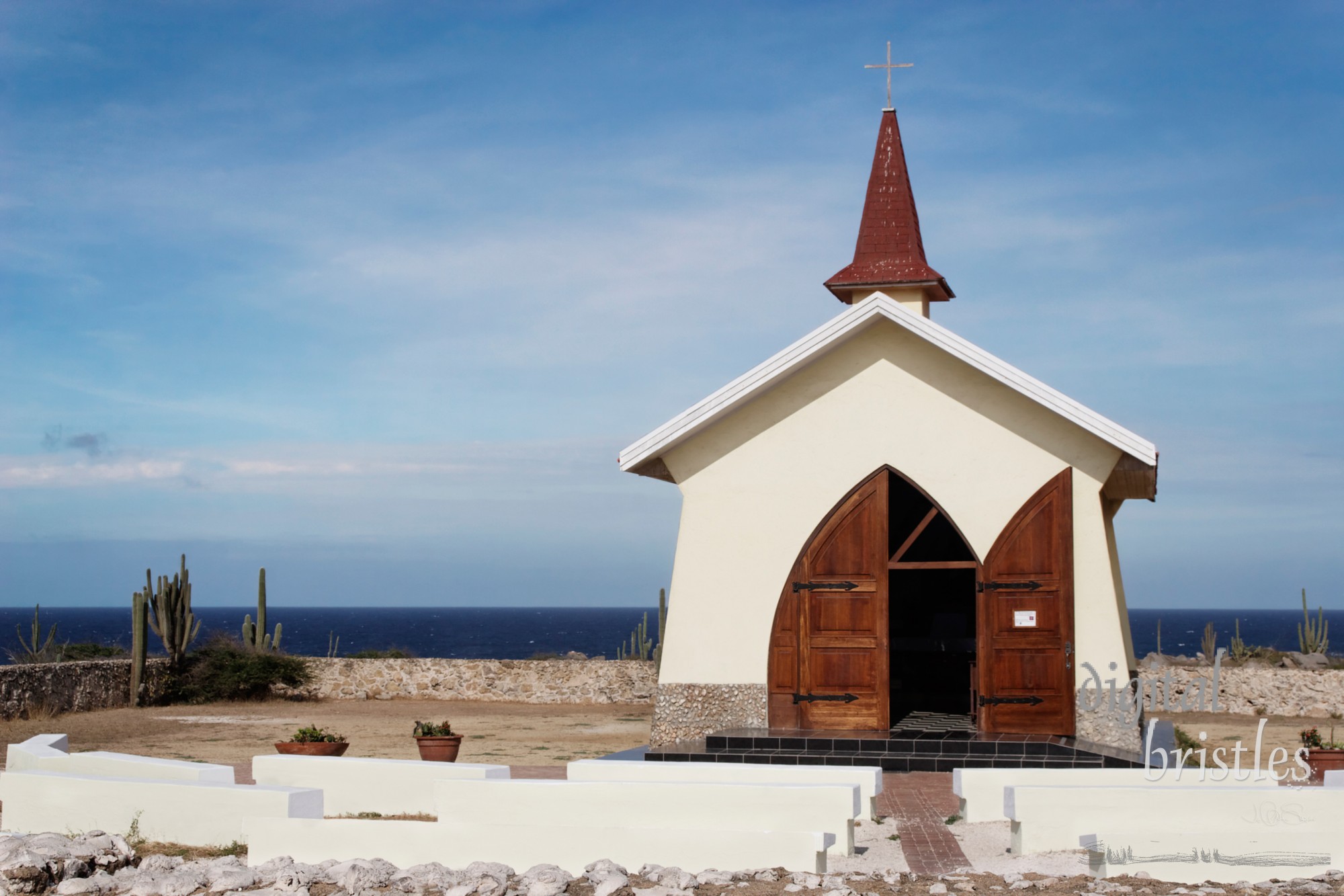 Chapel on a hill on Aruba's north shore