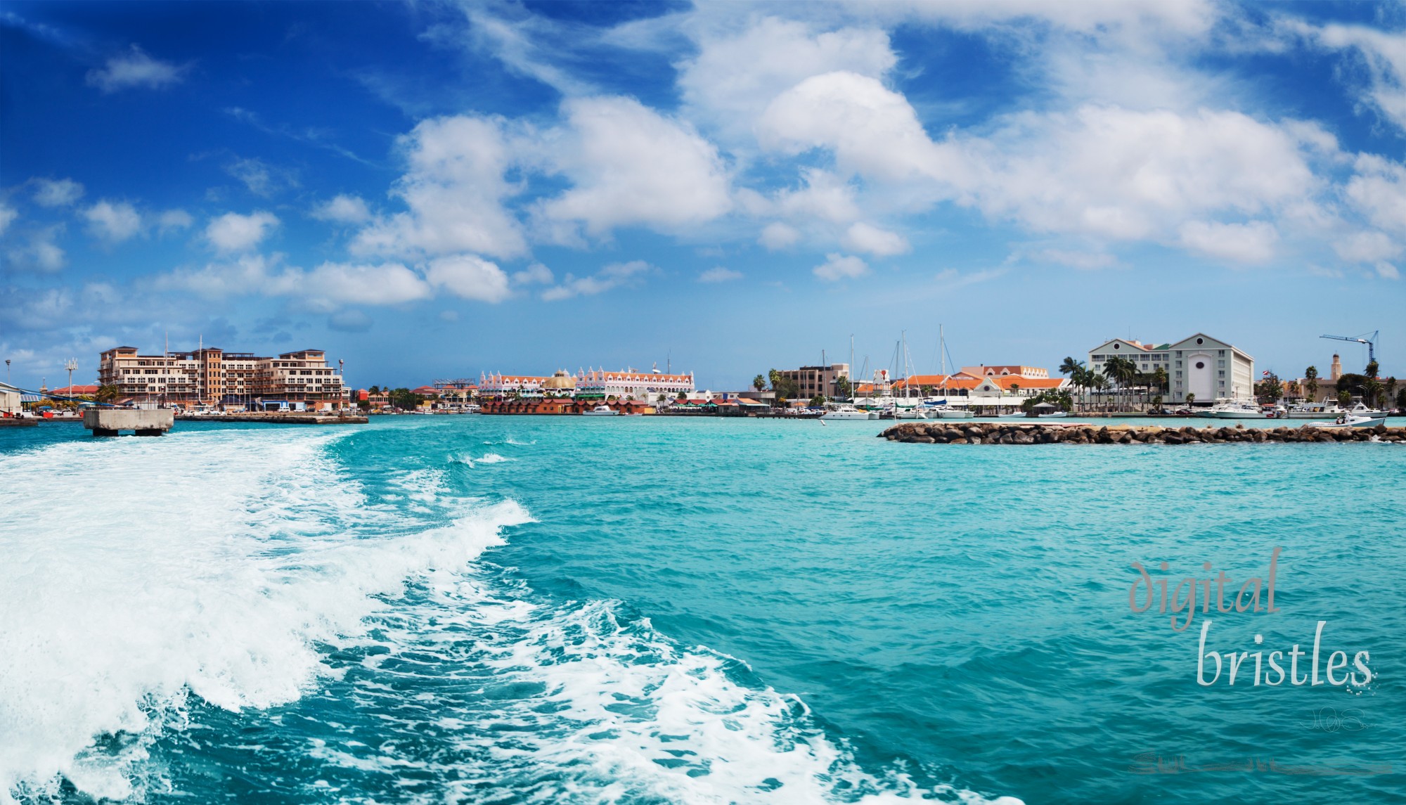 Oranjestad harbor, Aruba