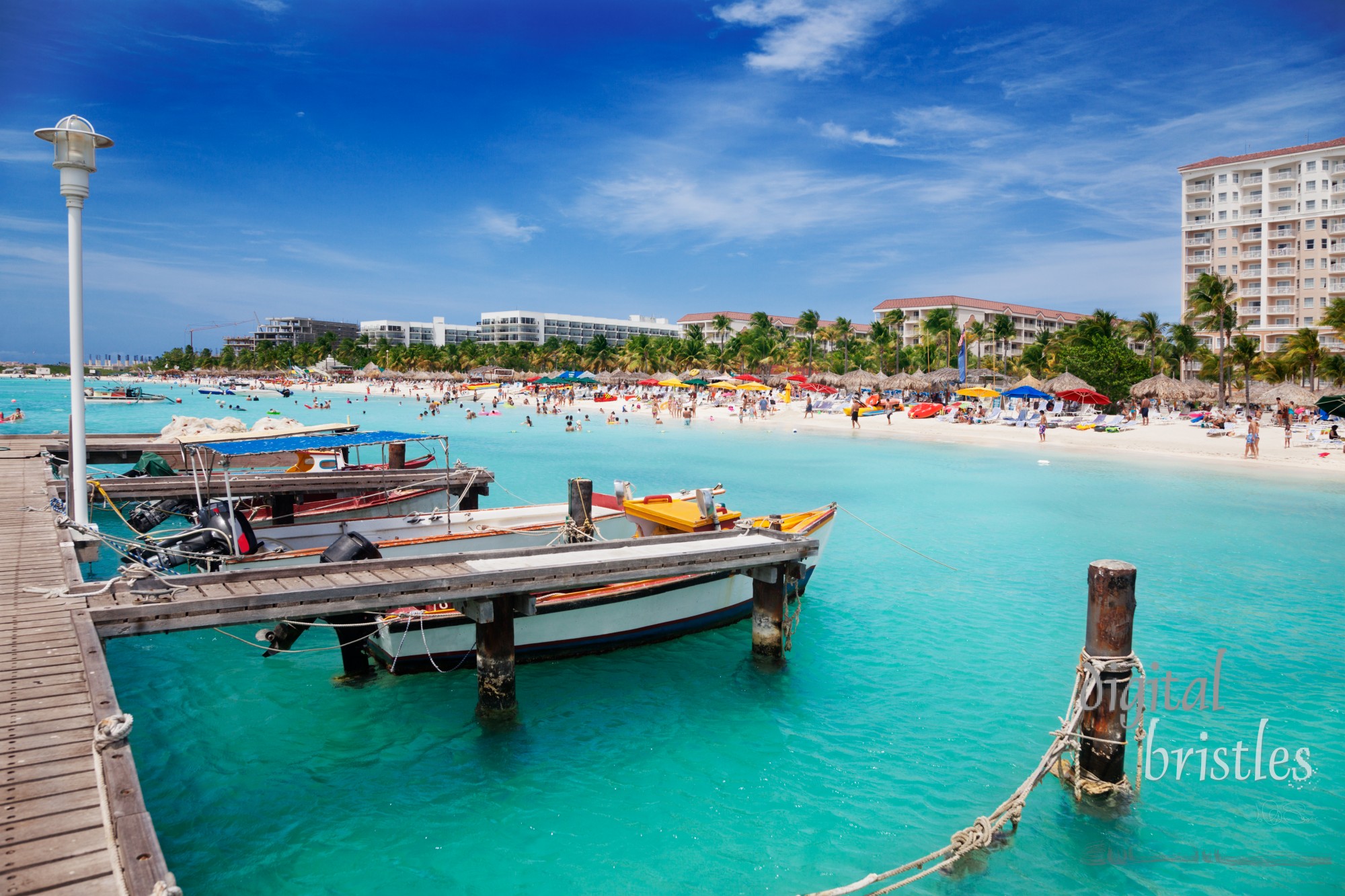 Palm Beach, Aruba, looking north toward Malmok Beach