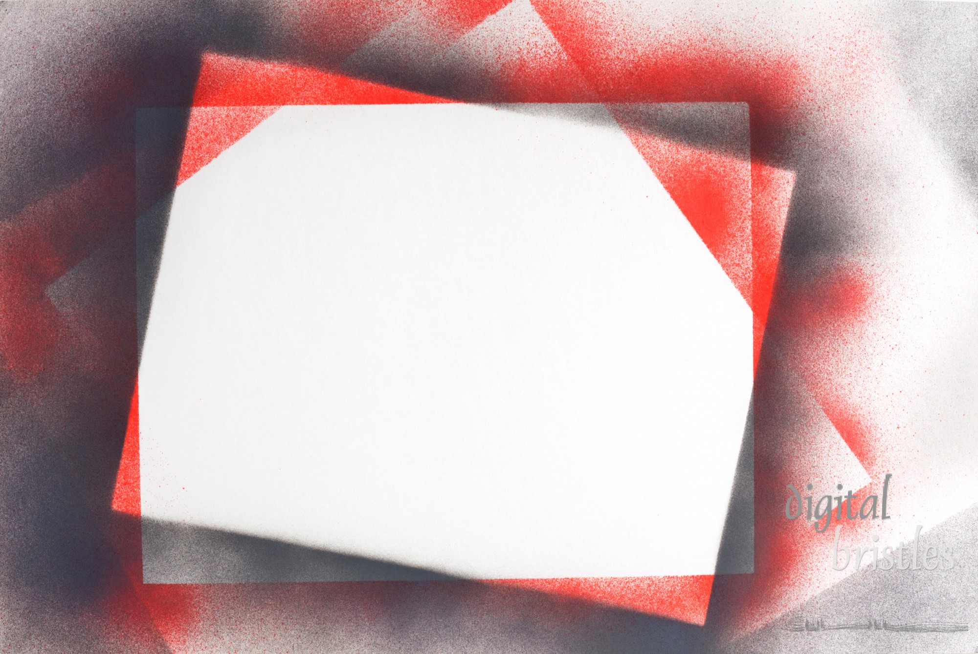 Airbrushed abstract background in red and gray