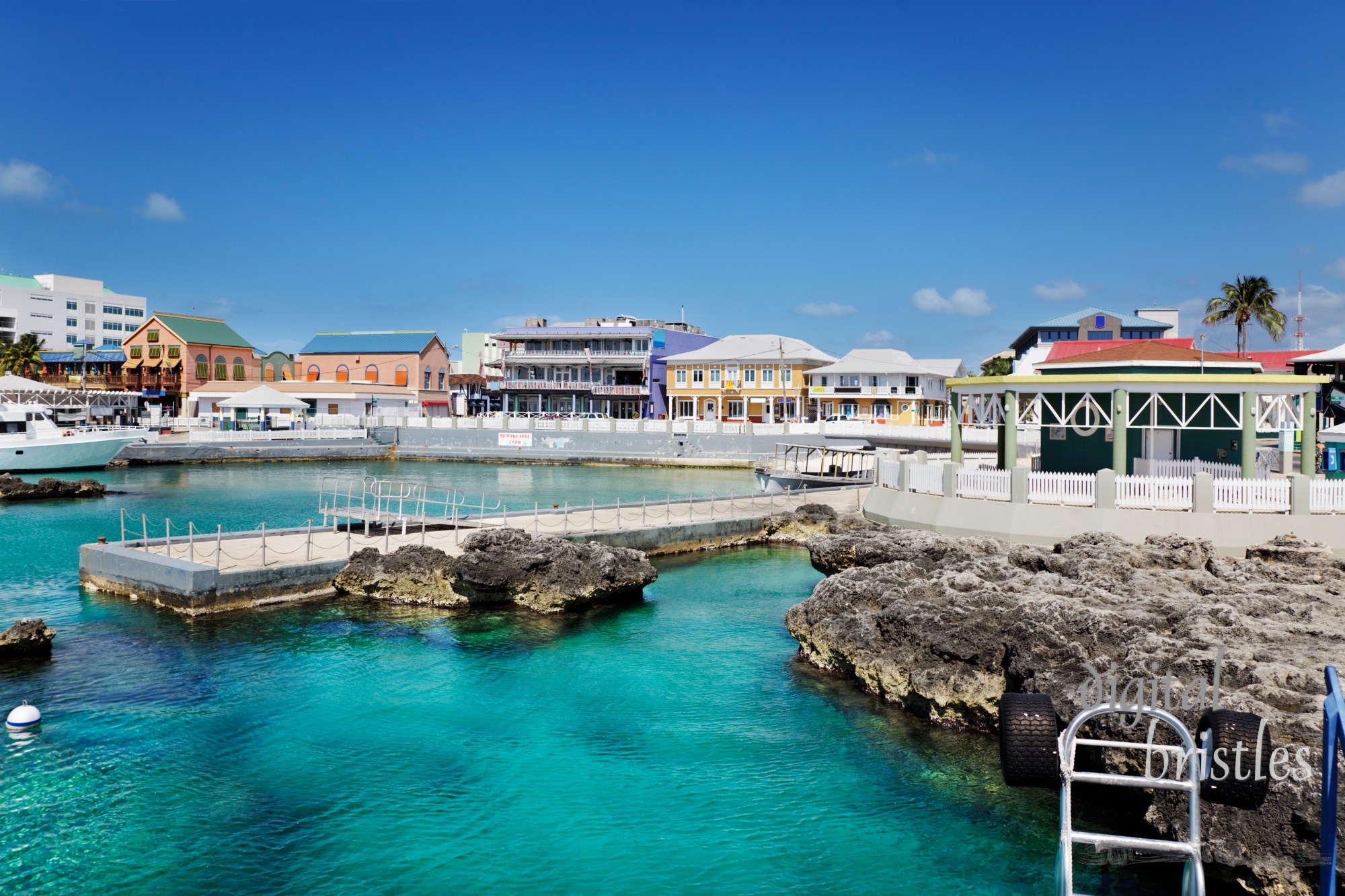 Waterfront shopping area in Georgetown, Grand Cayman