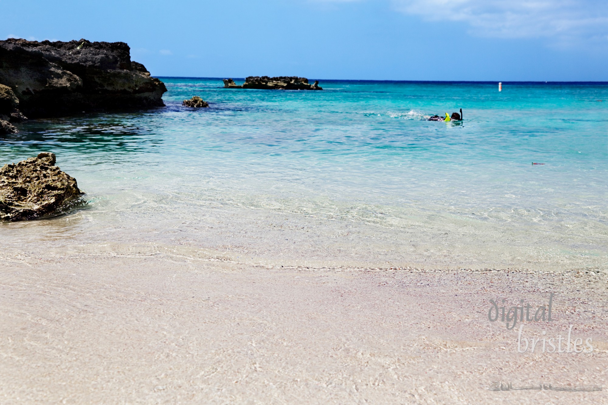 Snorkeler exploring Smith Cove, Grand Cayman