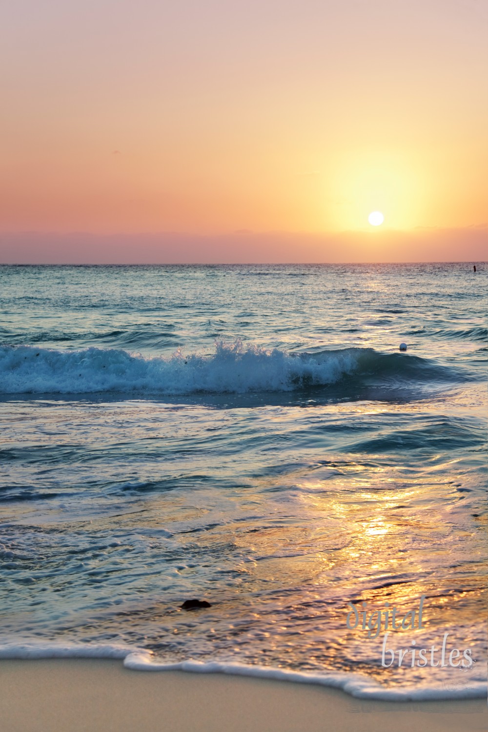 Sun set over Seven Mile Beach, Grand Cayman