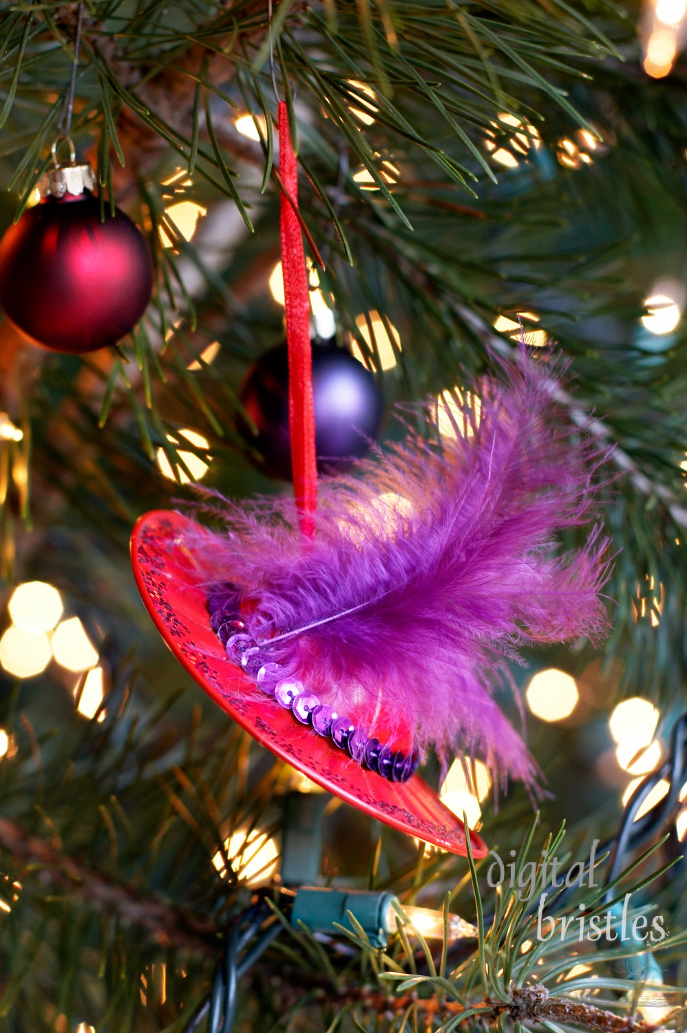 Ornament for the fashion conscious - hat with feather