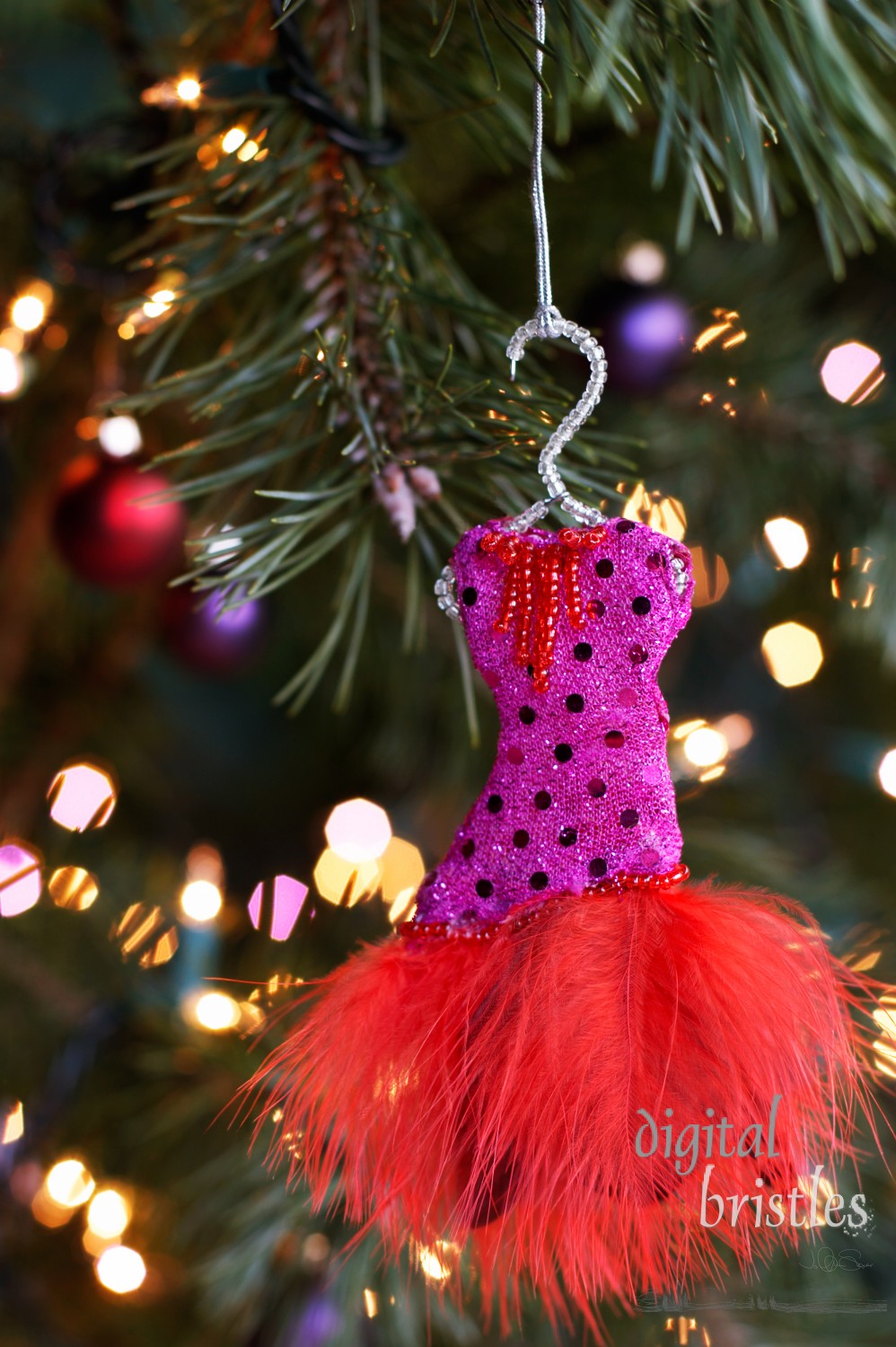 Fashionista Christmas ornament