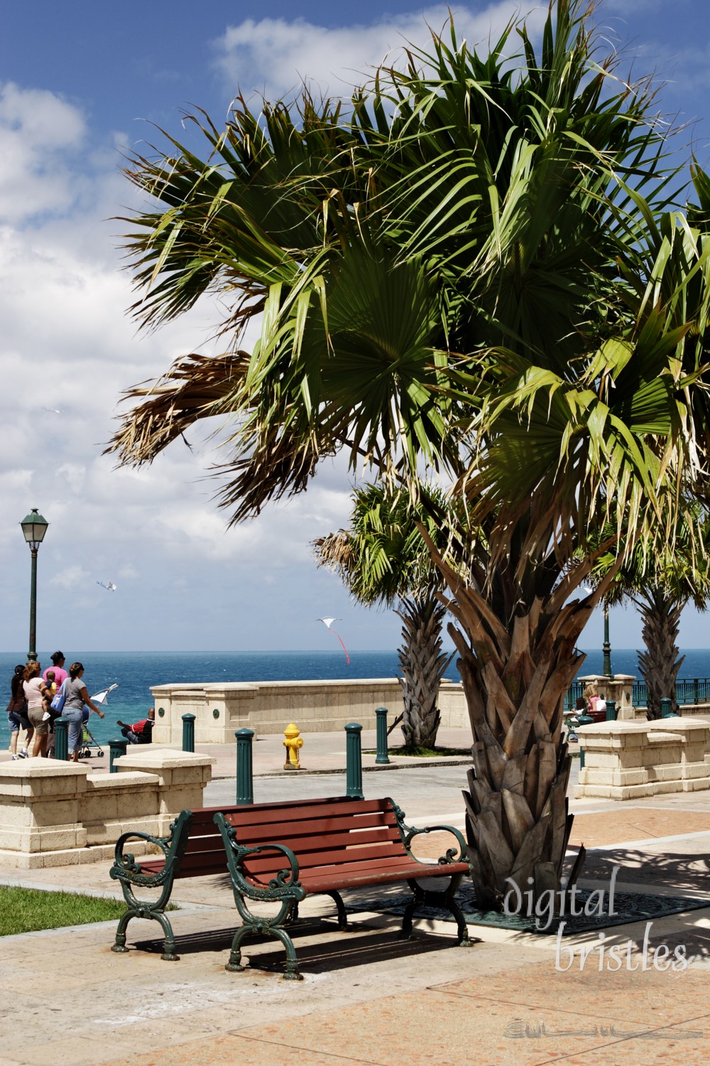 Old San Juan, plaza overlooking the Caribbean, near El Morro