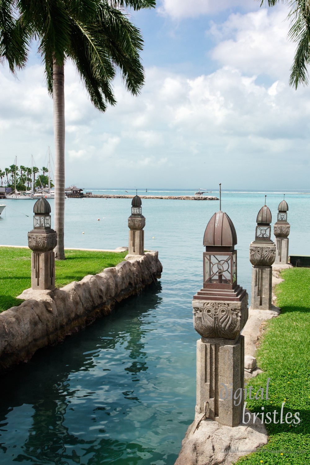 Arrive by boat or helicopter in Oranjestad, Aruba