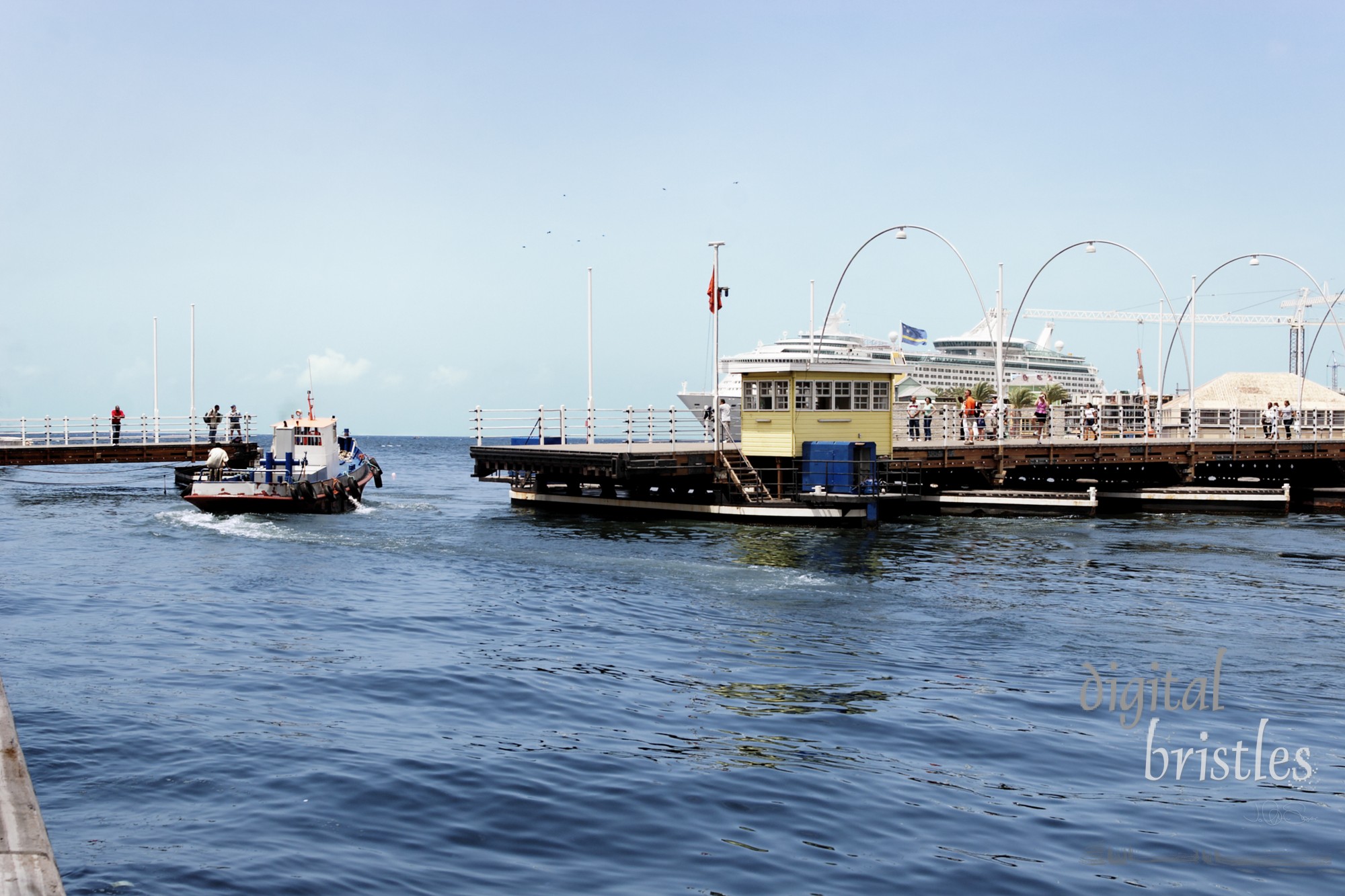 Queen Emma Pontoon Bridge, Willemstad, Curacao