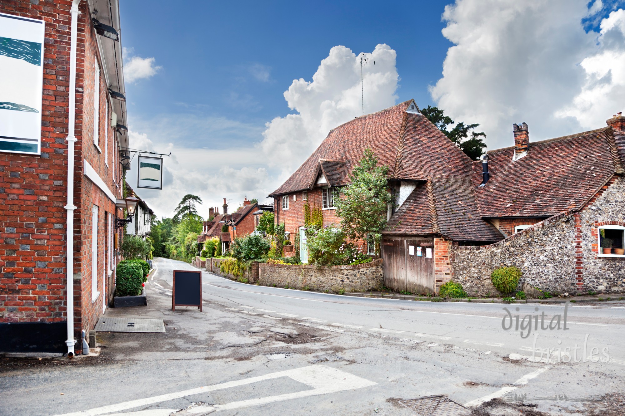 Street through Hollingbourne, Kent