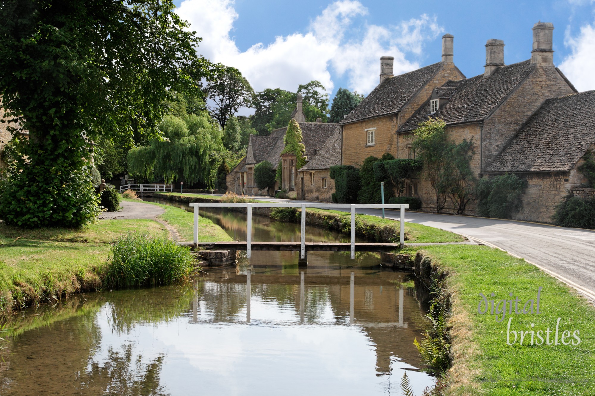 Quiet morning street, Lower Slaughter, England