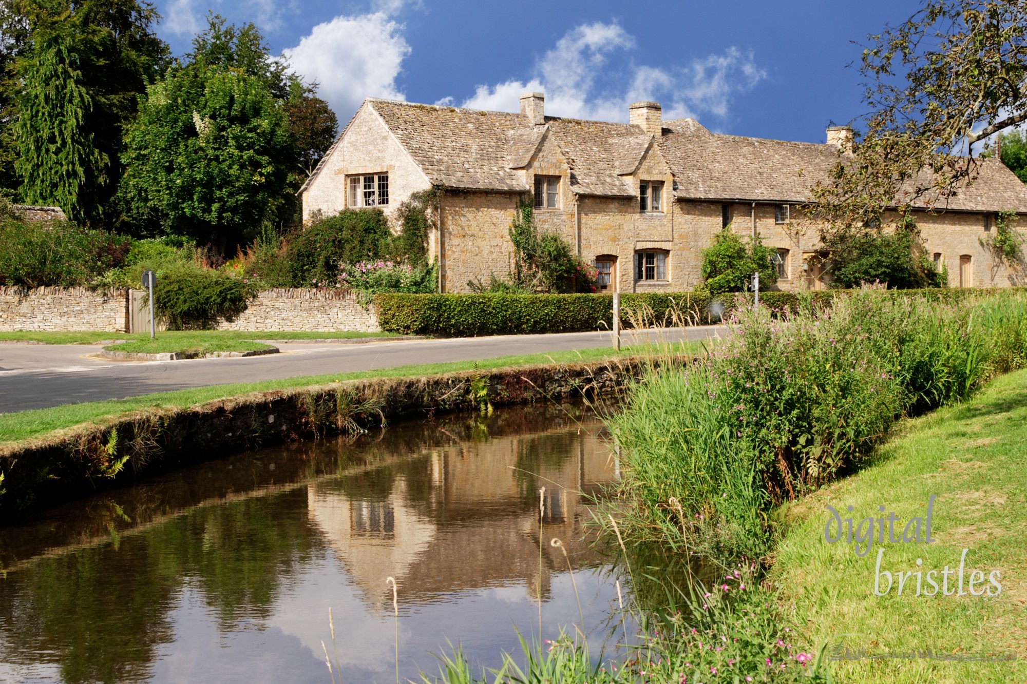 Quiet morning street, Lower Slaughter, England