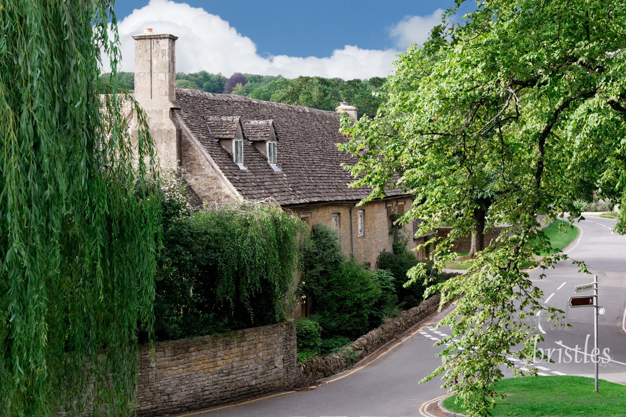 Main road through Lower Slaughter, England