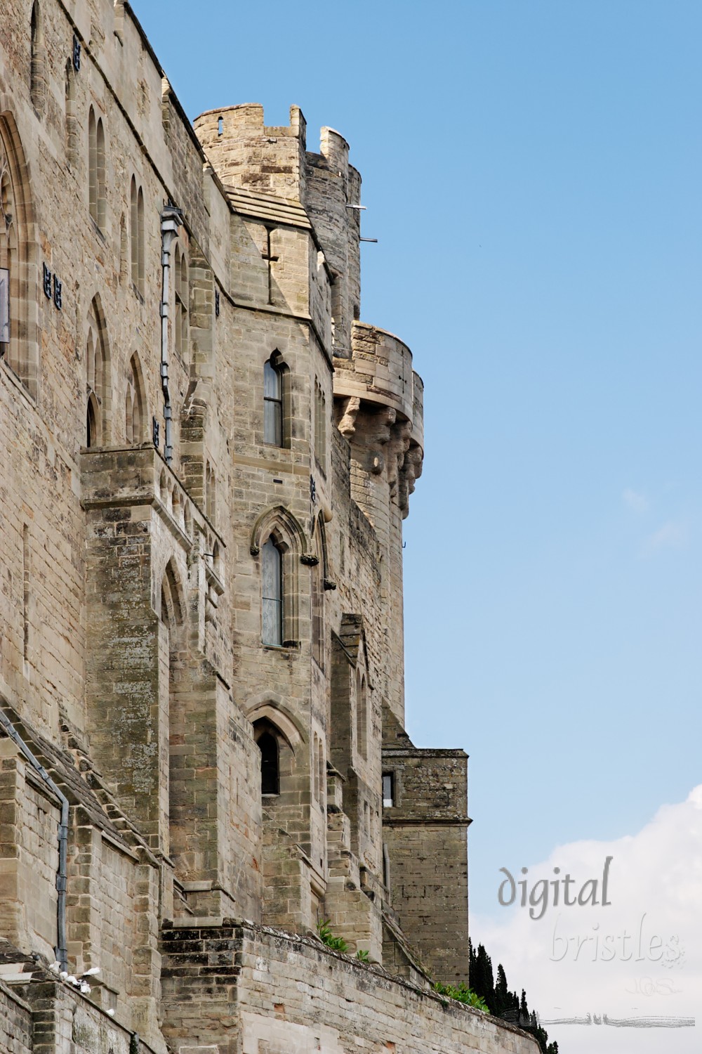 Warwick castle walls & tower