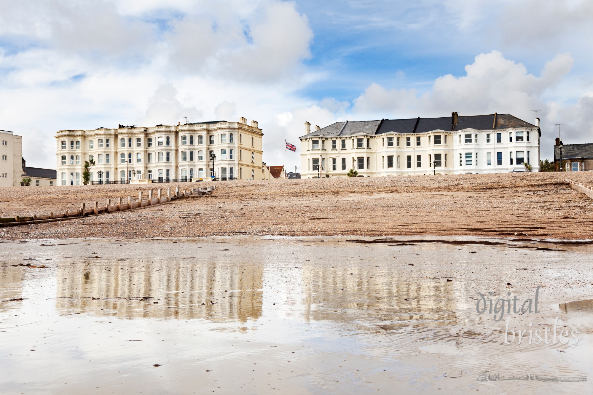 Aging sea view rooms on the Worthing front