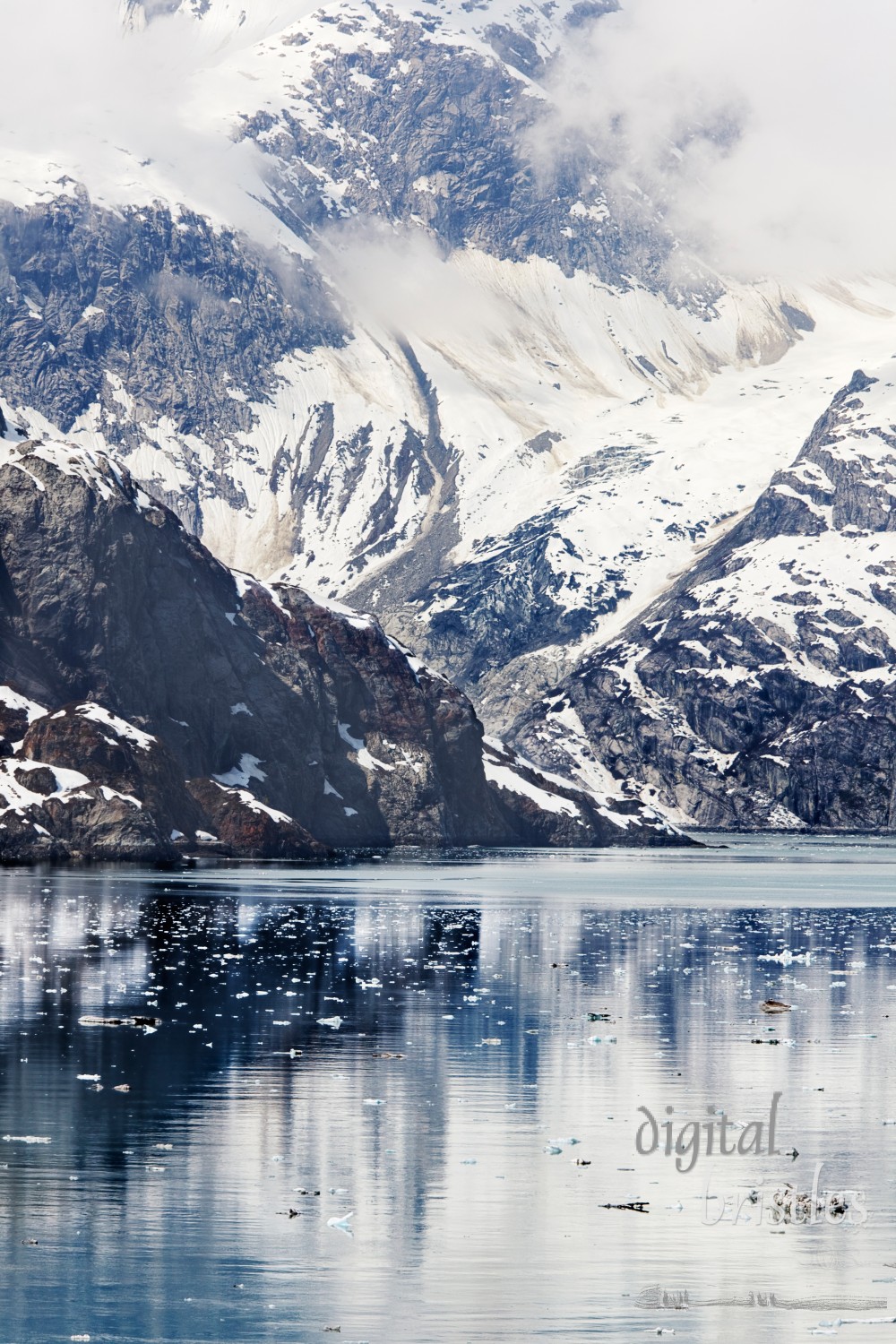 Topeka Glacier entering Johns Hopkins Inlet, Glacier Bay National Park, Alaska