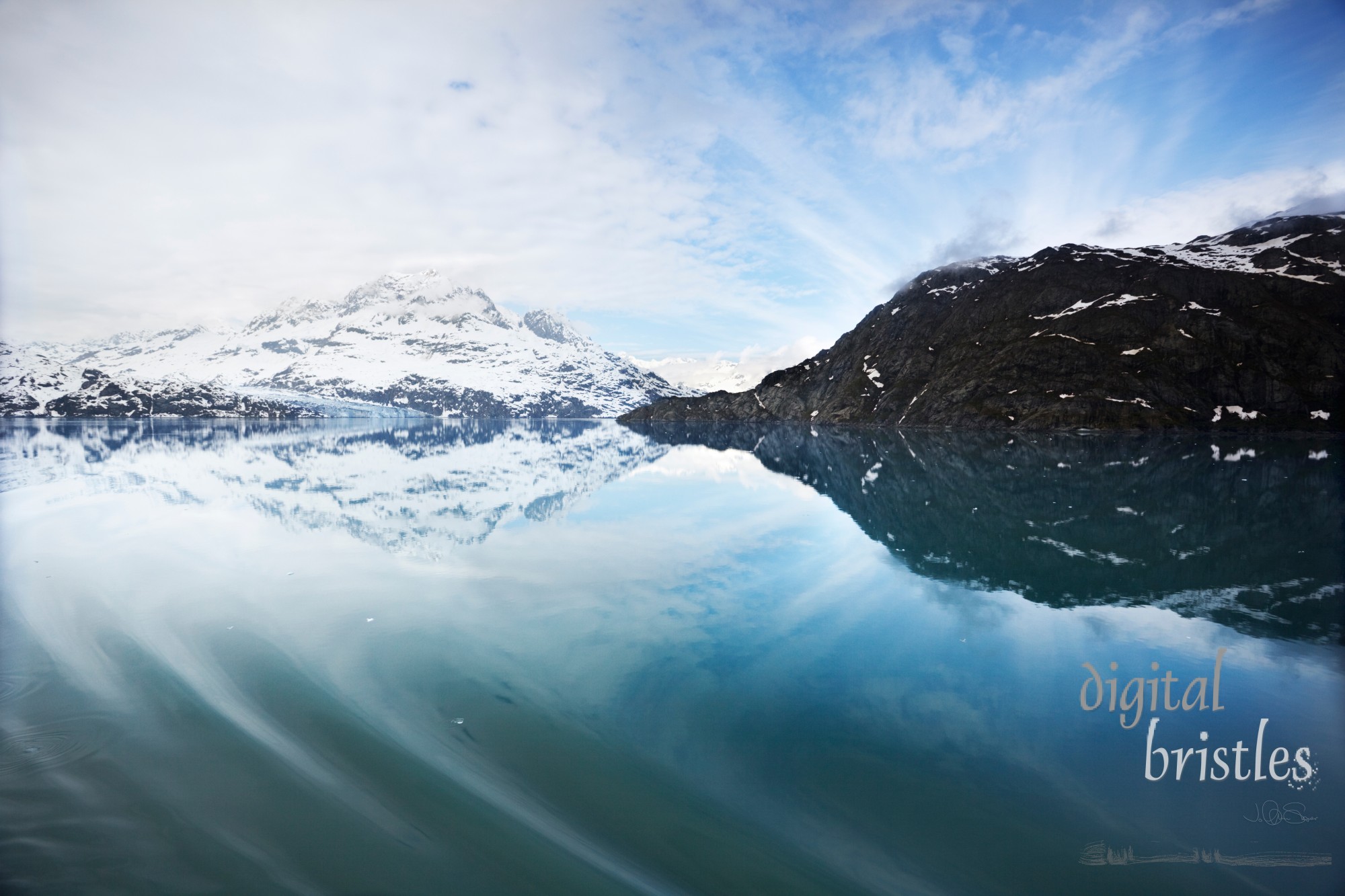 Tarr Inlet approaching Lamplugh Glacier, Glacier Bay National Park, Alaska