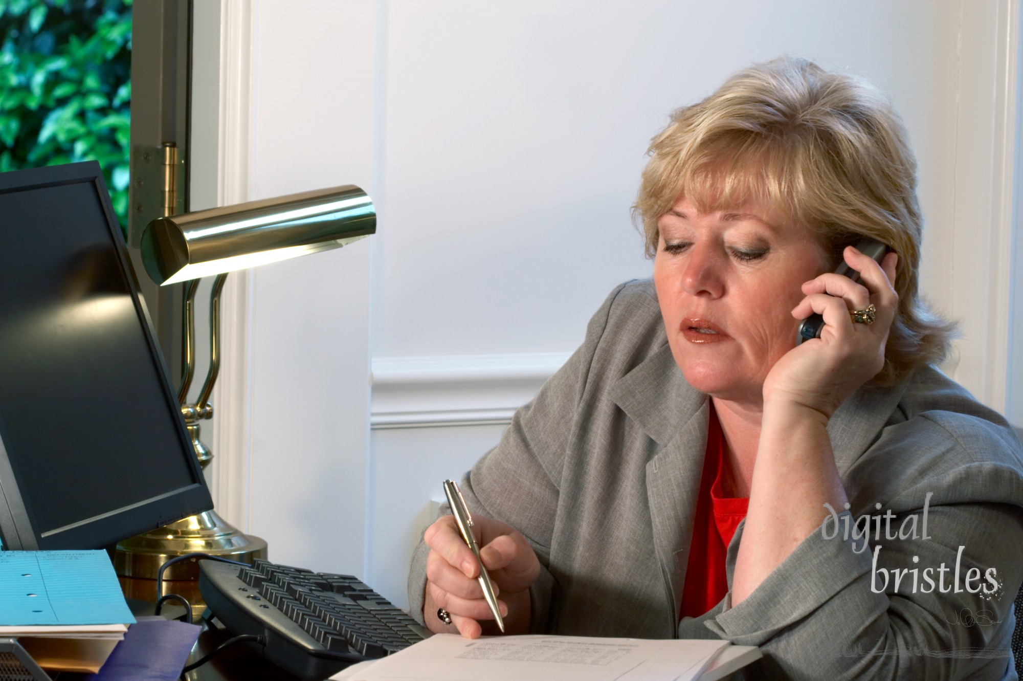 Mature businesswoman on the phone