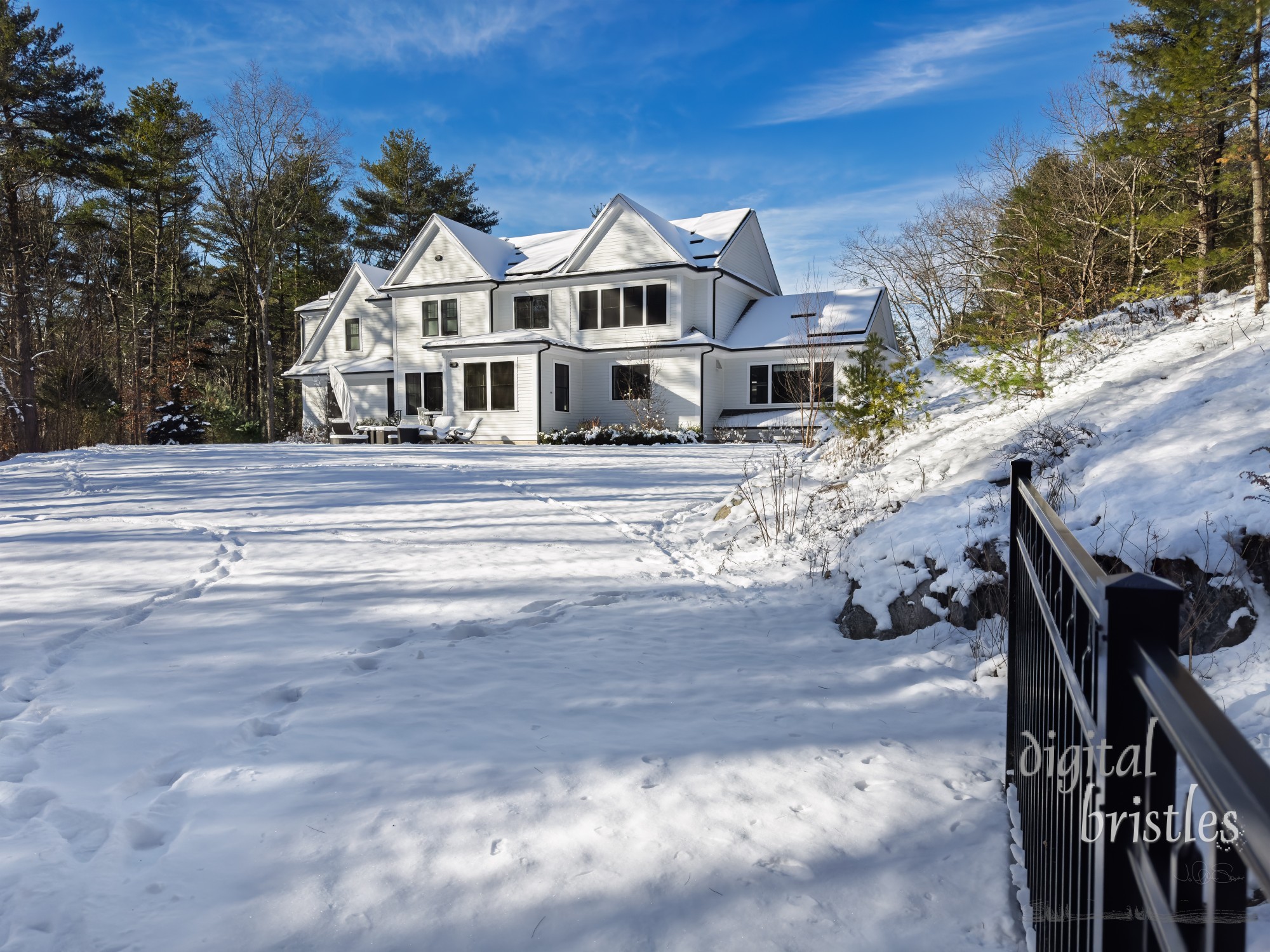 Solar panels completely snowed in 3 days after the storm as frigid temperatures hold snow in place