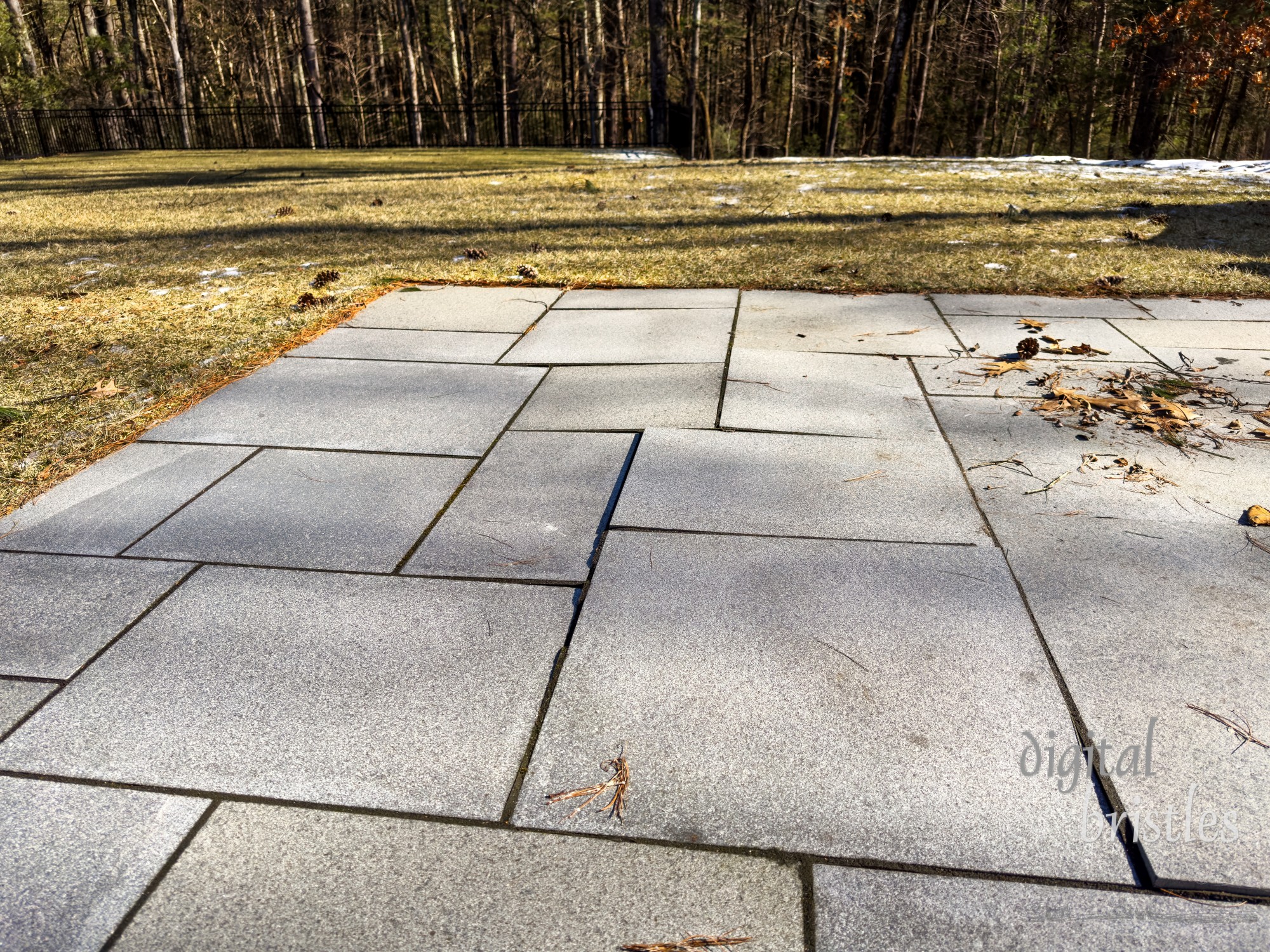 Frost heaves leave a patio a tripping haard as the pavers are no longer level