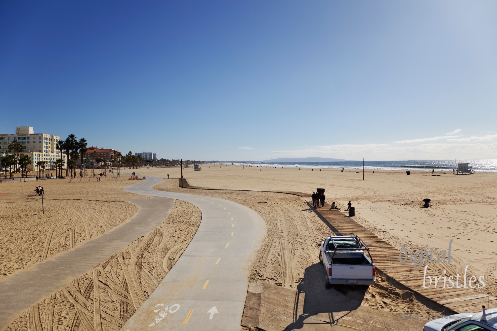 Winter walks on Santa Monica Beach