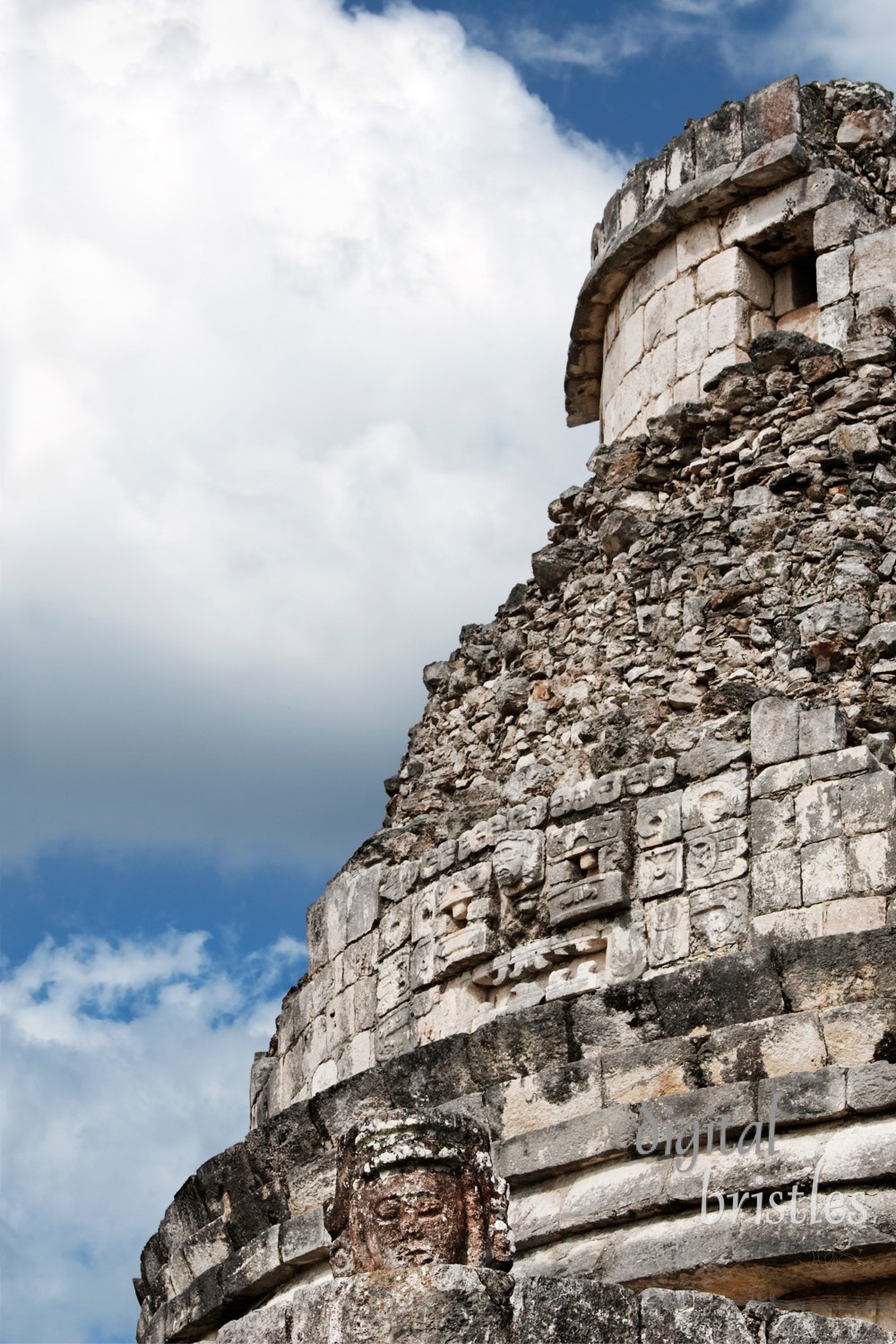 Part of the observatory, Chichen Itza, Mexico