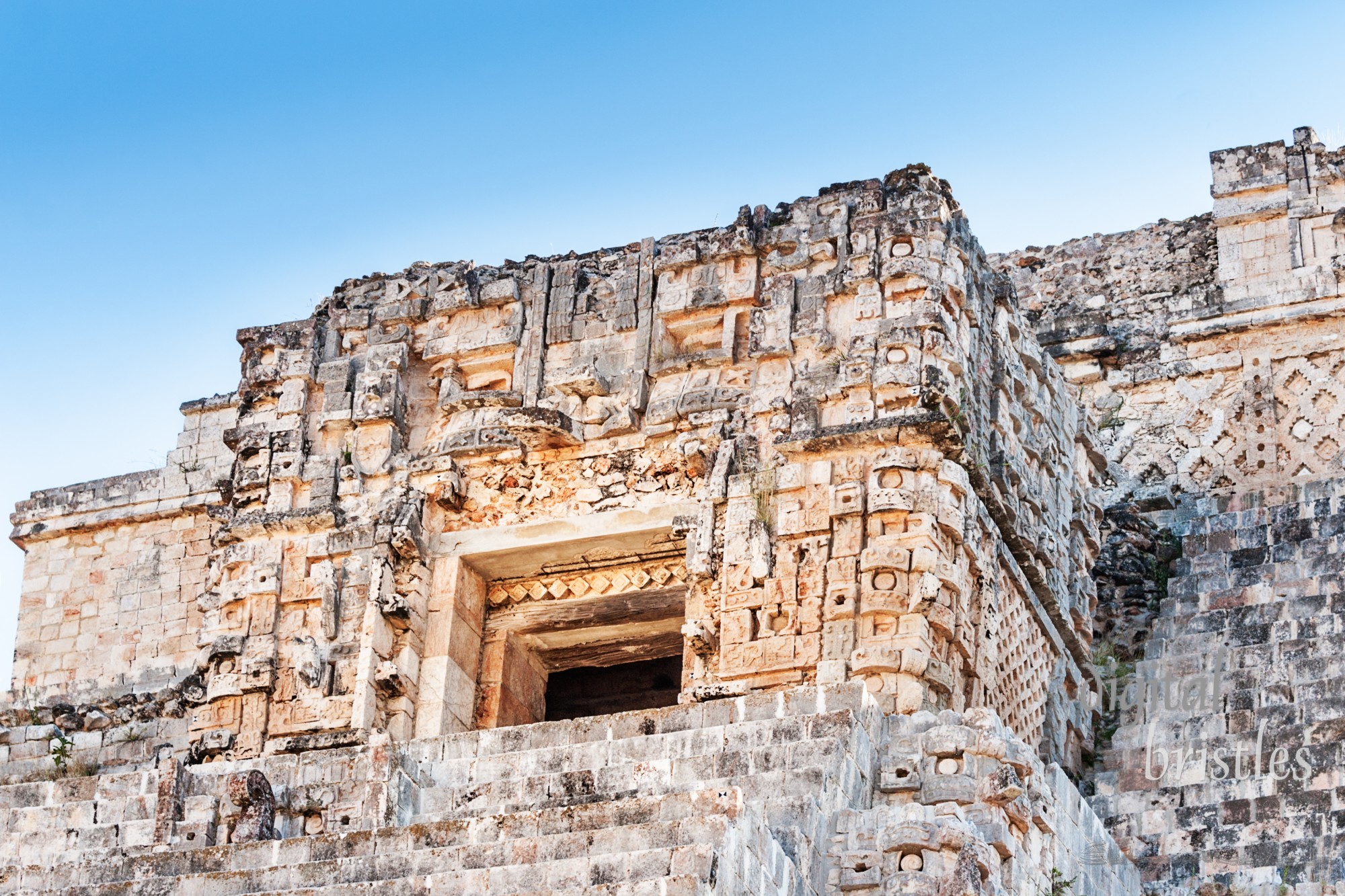 Temple IV of the Magician's Pyramid, Uxmal, Mexico where the door is a huge mouth