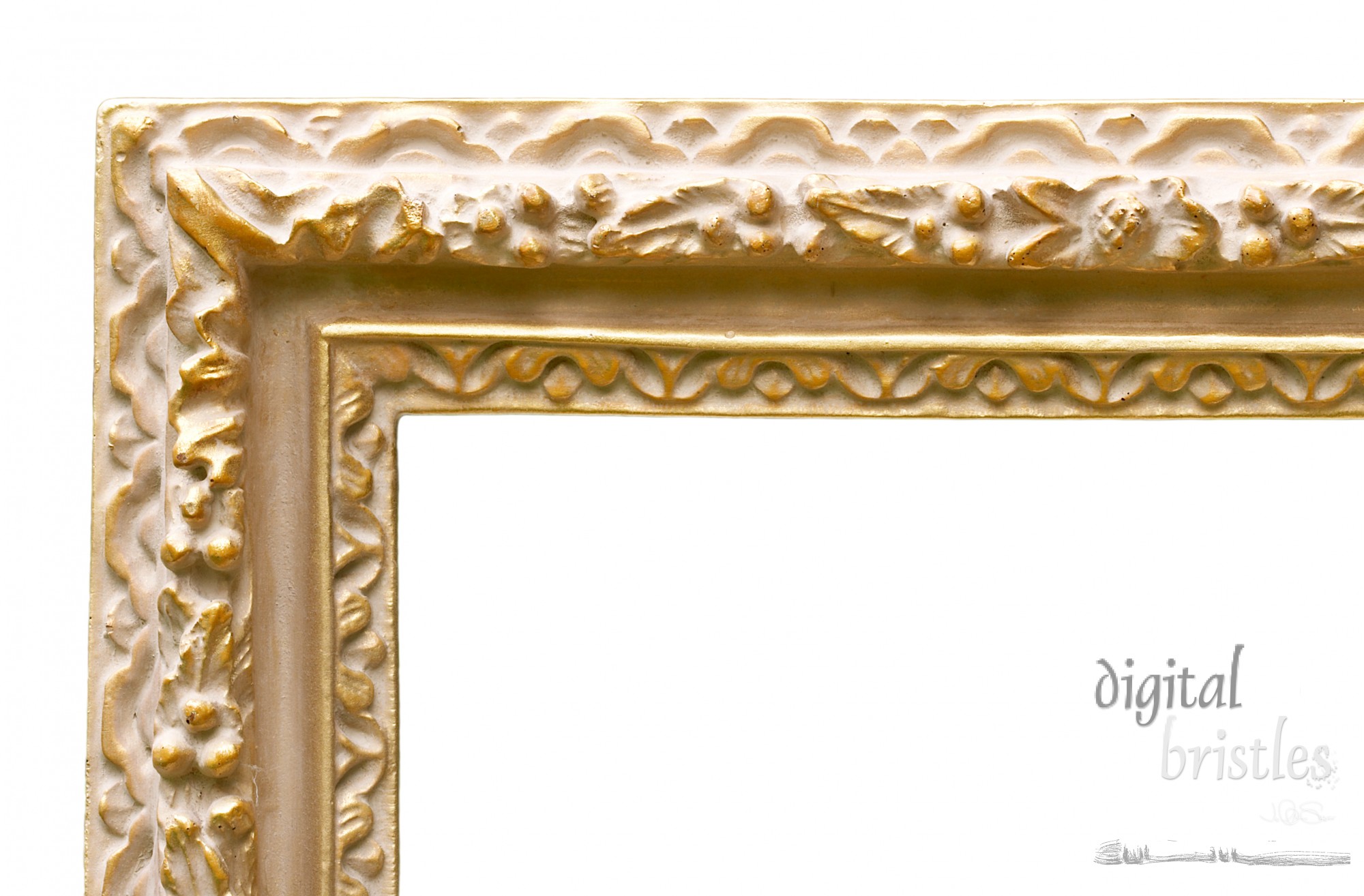 Gilded wood frame