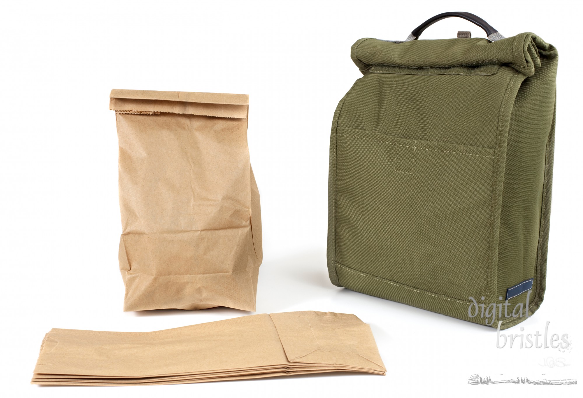 Disposable paper lunch bags or re-usable fabric sack?