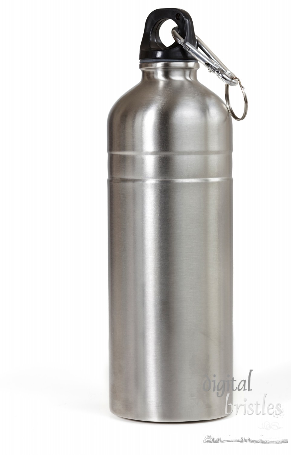 Reusable water bottle, isolated