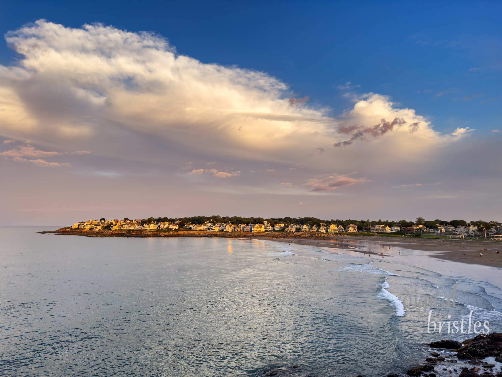 Afternoon light over Short Sands beach, York, Maine