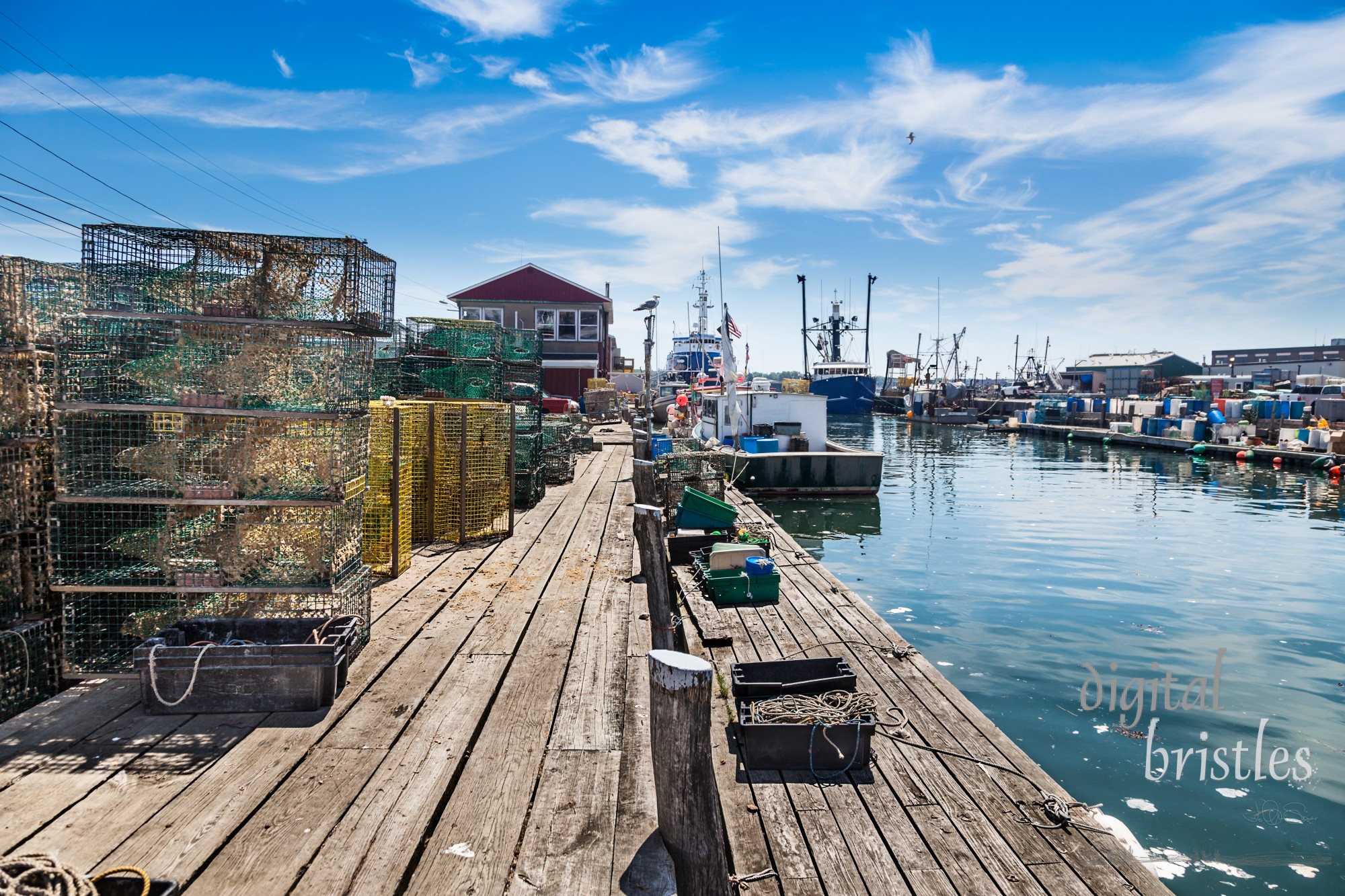 Working waterfront in Portland, Maine