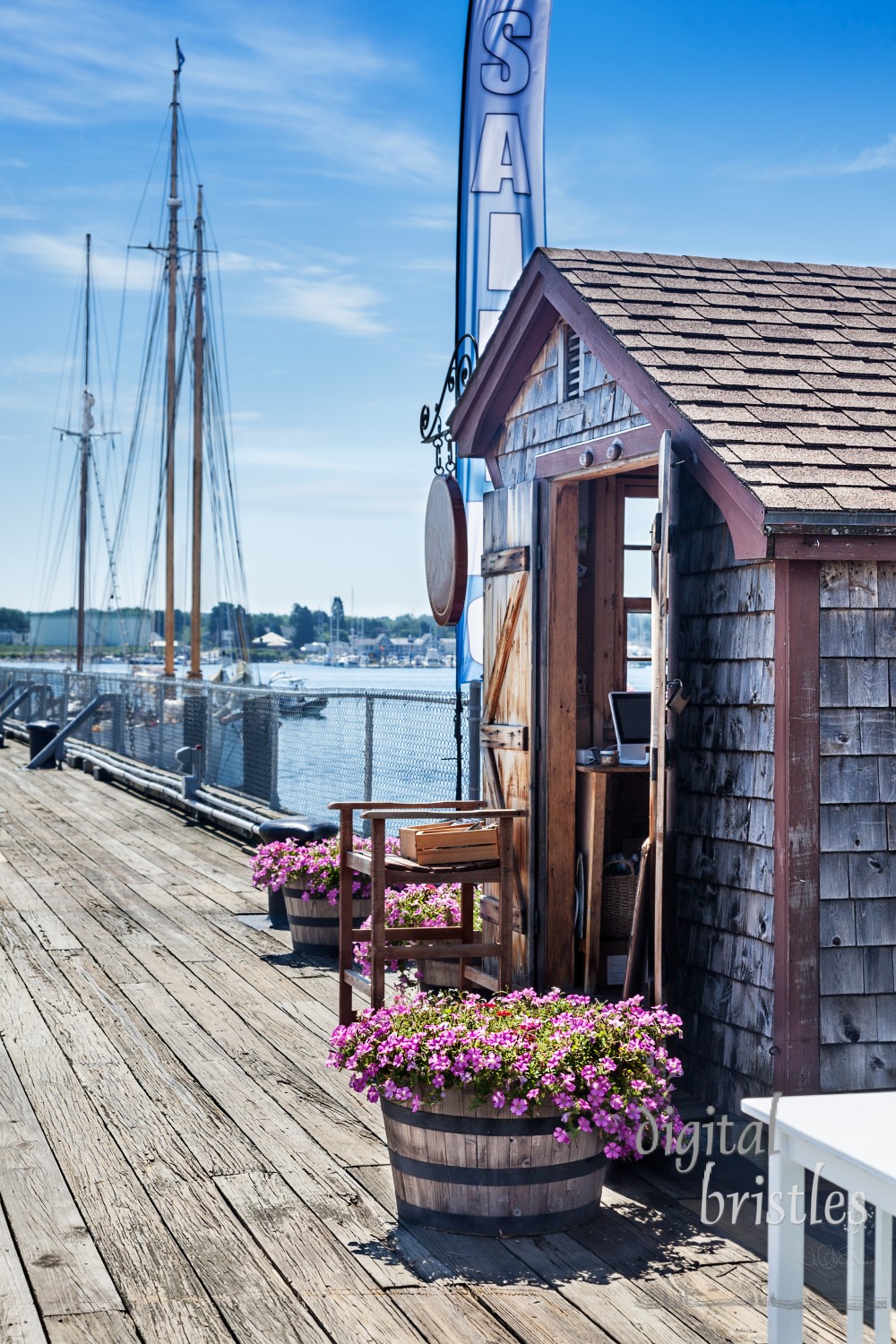 Maine State Pier, Portland, Maine on a summer afternoon