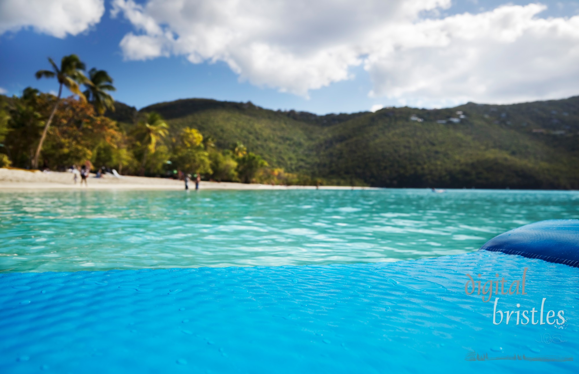 Float drifting peacefully in Magens Bay