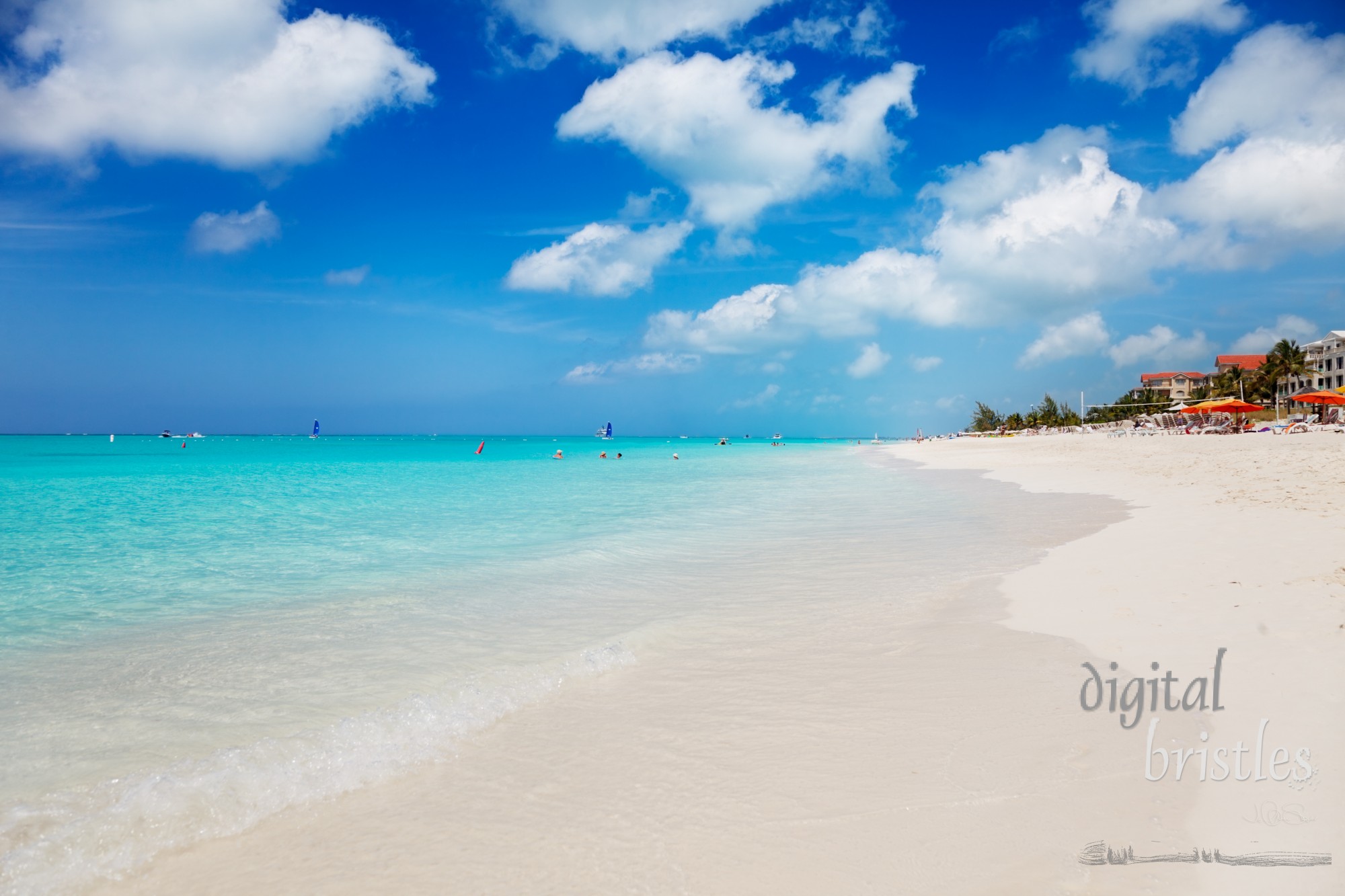 White sands of Grace Bay Beach, Turks & Caicos